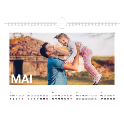 Fotokalender A4 — Großer Monat [deckblatt]