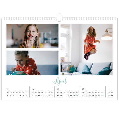 Fotokalender A3 — Hallo Welt [April]