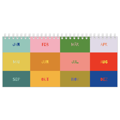 Tischkalender — Farbenfroh wie du [deckblatt]