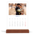 Tischkalender mit Holzfuß Hochformat  — Kobalt Klassik [Februar]