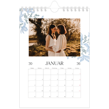 Fotokalender A5 — Elegante Blumen