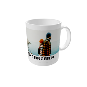 Tasse bedrucken — Datum groß