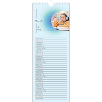 Küchenkalender  — Astrologie Farbverlauf [Marsch]