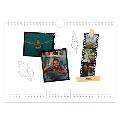 Fotokalender A4 — Scrapbook-Flair [April]