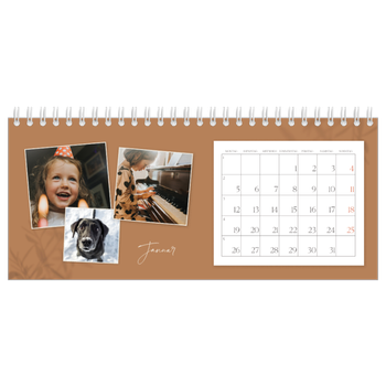 Tischkalender — Warme Erdtöne