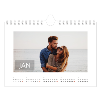 Fotokalender A5 — Datumsfeld-Overlay