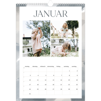 Fotokalender A3 — Farbpinsel-Effekt