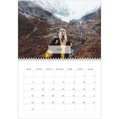 Fotokalender A4 doppelt (30 x 40 cm) — Klassischer Kalender [Marsch]