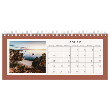 Tischkalender — Klassische Farben