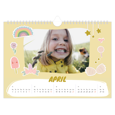Fotokalender A4 — Magischer Regenbogen [April]