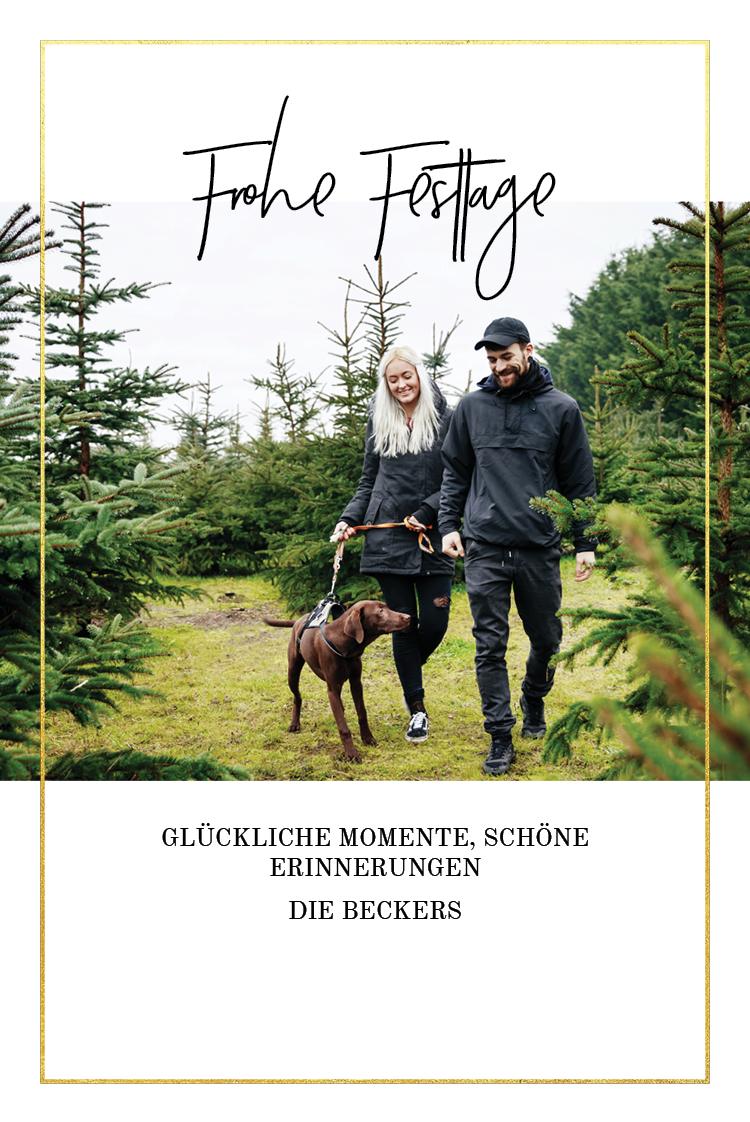 Fotokarten — Dünner goldener Rahmen