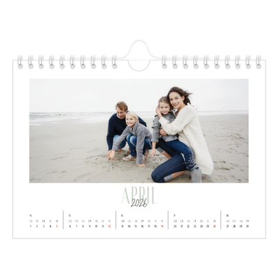 Fotokalender A5 — Een bedankje [April]