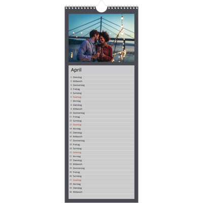 Küchenkalender  — Farbenfroher Hintergrund [April]