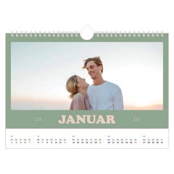 Fotokalender A4 — Rahmen im Retrostil