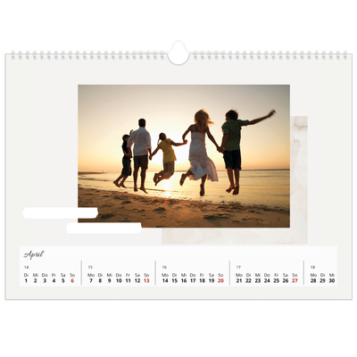 Fotokalender A3 — Sanfte Farbtöne [April]