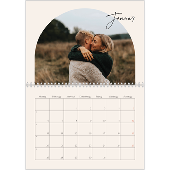 Fotokalender A4 doppelt — Erinnerungsbogen