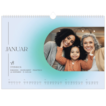 Fotokalender A3 — Astrologie Farbverlauf