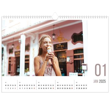 Fotokalender A3 — Monatszahlen