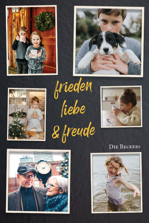 Fotokarten — Weihnachtsschiefer