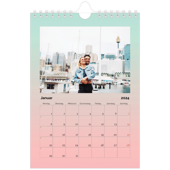 Fotokalender A5 — Pastelltöne