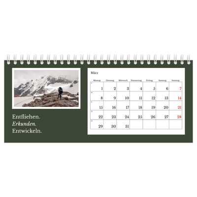 Tischkalender — Redaktionelle Erde [Marsch]