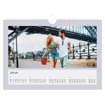 Fotokalender A4 — Farbenfroher Hintergrund