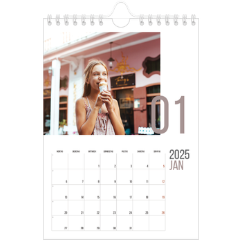 Fotokalender A5 — Monatszahlen