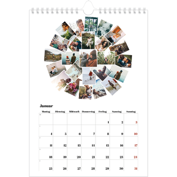 Fotokalender A4 — Collage shapes