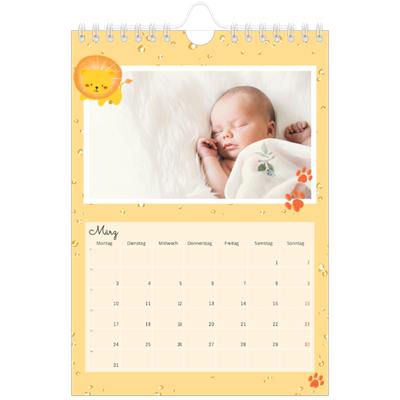 Fotokalender A5 — Süße Tiere [Marsch]