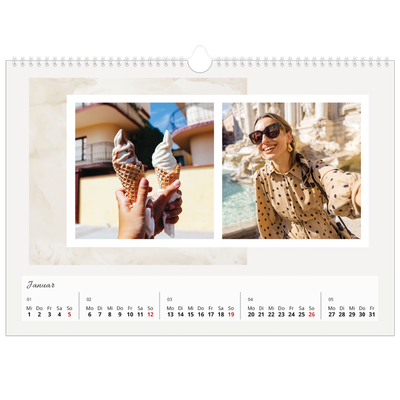 Fotokalender A3 — Sanfte Farbtöne [Januar]