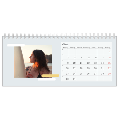 Tischkalender — Sanfte Farbtöne [Marsch]
