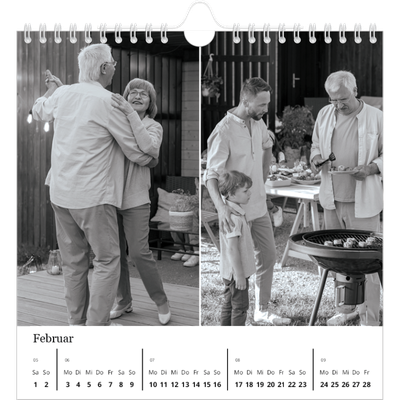 Jahreskalender Quadratisch — Fokus [Februar]