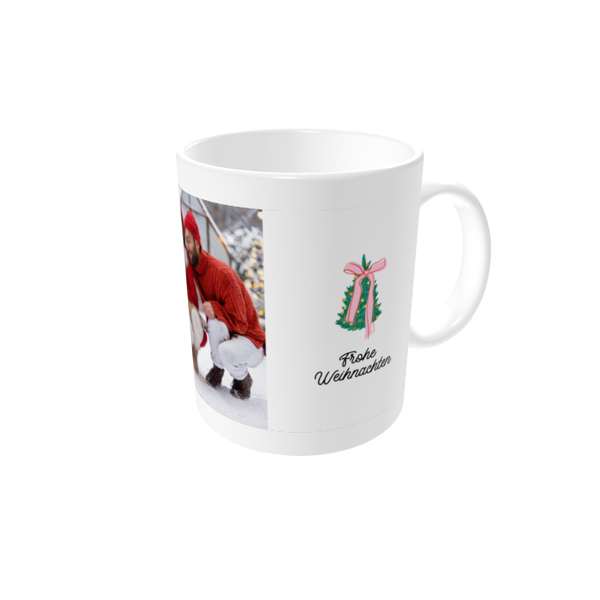 Tasse bedrucken — Grüße & Schleife