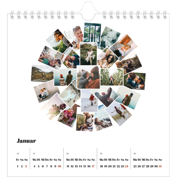 Fotokalender Quadratisch — Collage shapes