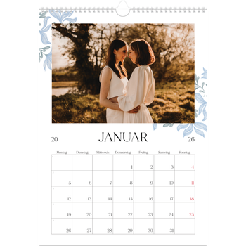 Fotokalender A3 — Elegante Blumen