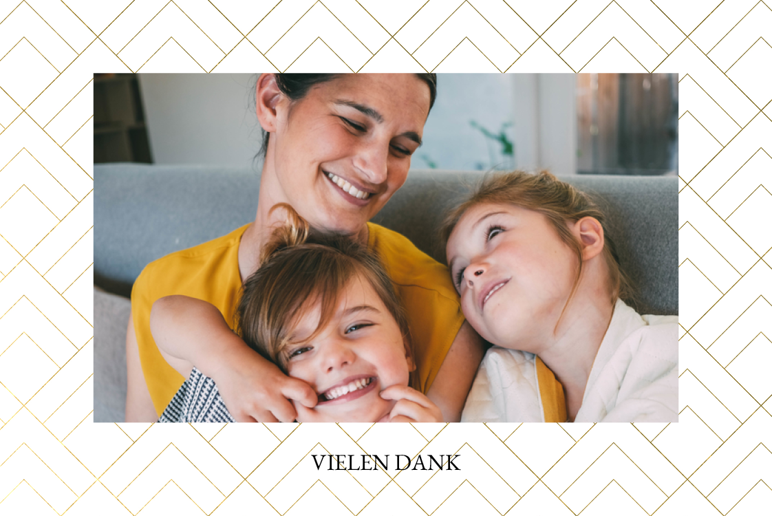 Dankeskarten — Geometrischer Hintergrund