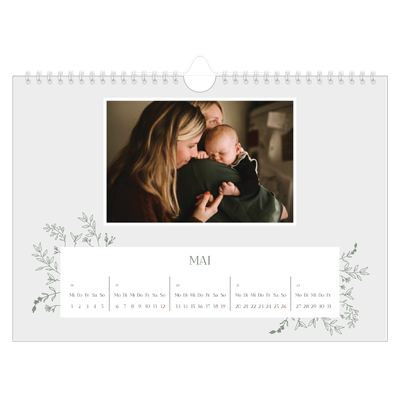 Fotokalender A4 — Zart geblümt [deckblatt]