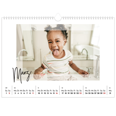 Fotokalender A3 — Durchsichtige Rahmen [Marsch]