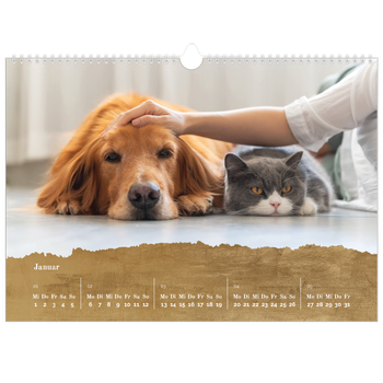 Fotokalender A3 — Blattgold