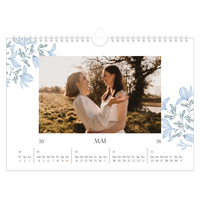 Fotokalender A4 — Elegante Blumen [deckblatt]