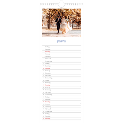 Küchenkalender  — Kobalt Klassik [Januar]