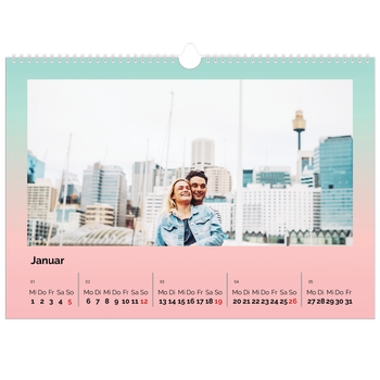 Fotokalender A3 — Pastelltöne