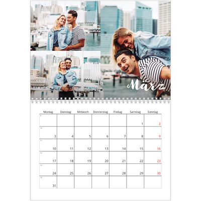Fotokalender A4 doppelt (30 x 40 cm) — Monat [Marsch]