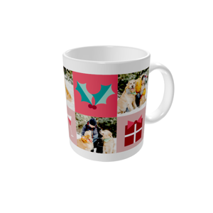 Tasse bedrucken — Fröhliches Gitterdesign