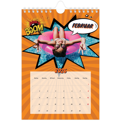 Fotokalender A5 — Comic-Buch [Februar]