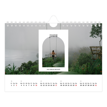 Fotokalender A5 — Der offene Bogen