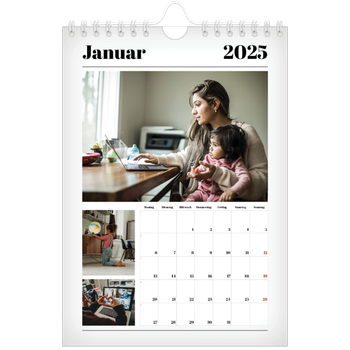Fotokalender A5 — Zeitschriften-Stil