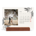 Tischkalender mit Holzfuß Querformat  — Tinte und Efeu [Marsch]