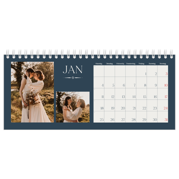 Tischkalender — Schiefer und Serifen