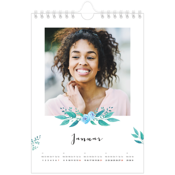 Fotokalender A5 — Blumen-Illustrationen